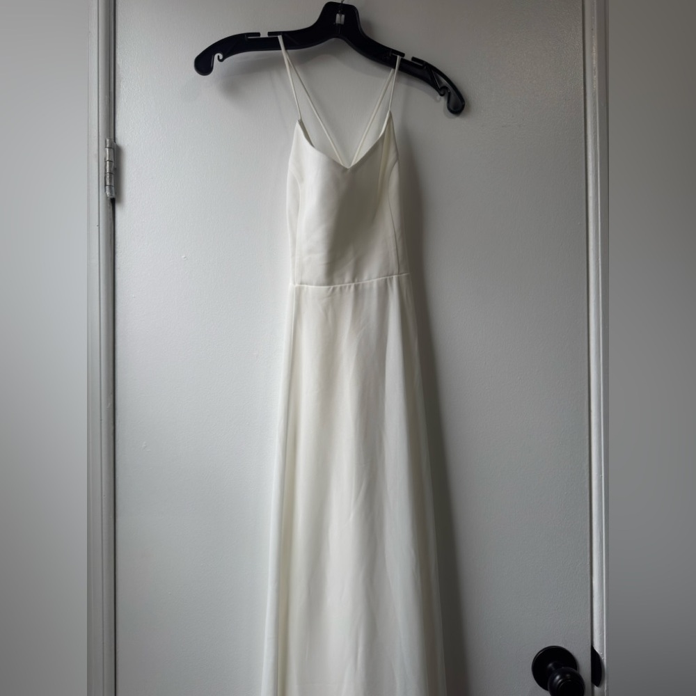 Show Me Your MuMu Godshaw Goddess White Maxi Dress Sz L - Picture 7 of 12